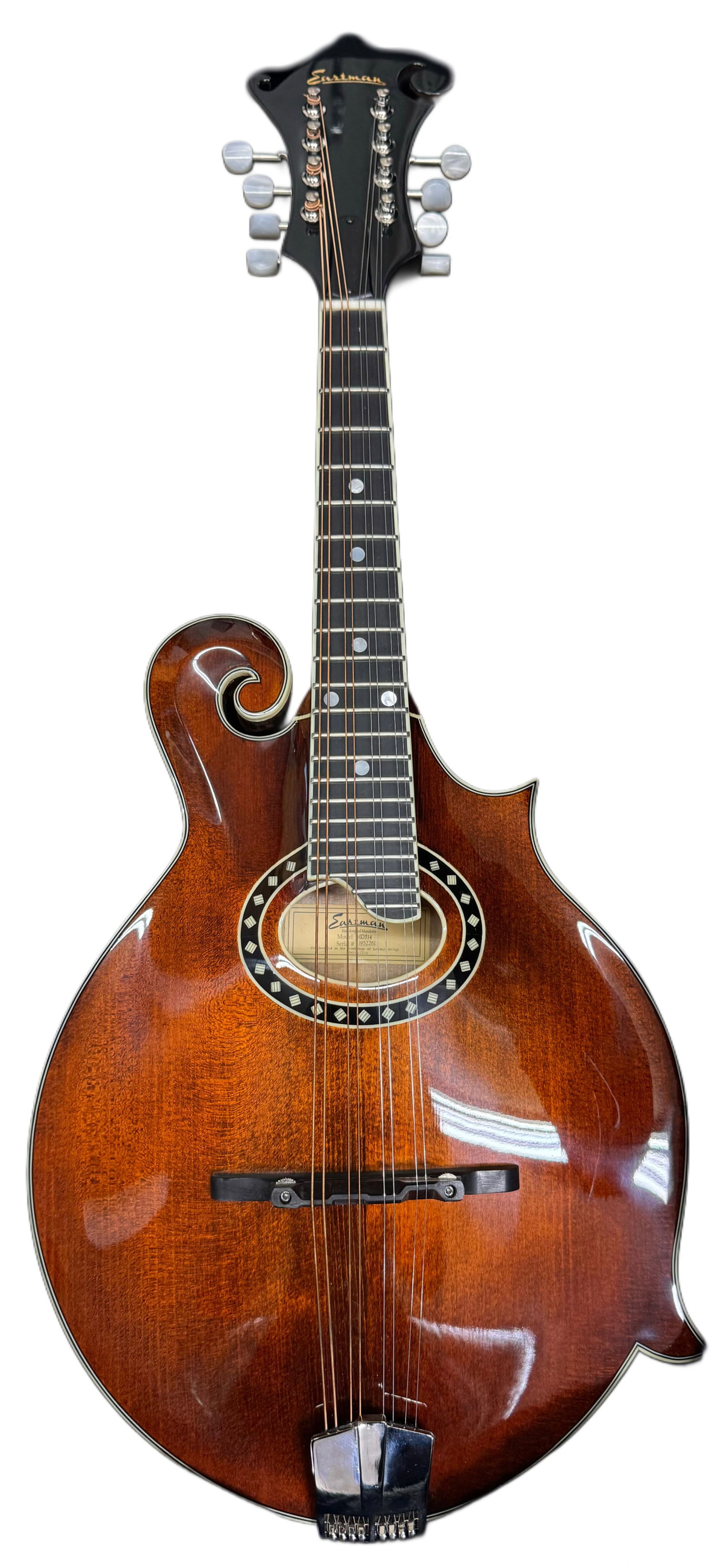 Eastman MD514 Hand Made Mandolin with Eastman Hard Case: Described By: Sam CNX 0108 0252 Title: Eastman MD514 Hand Made Mandolin with Eastman Hard Case Description: Eastman MD514 Hand Made Mandolin with Eastman Hard Case Hallmarks or Signature: