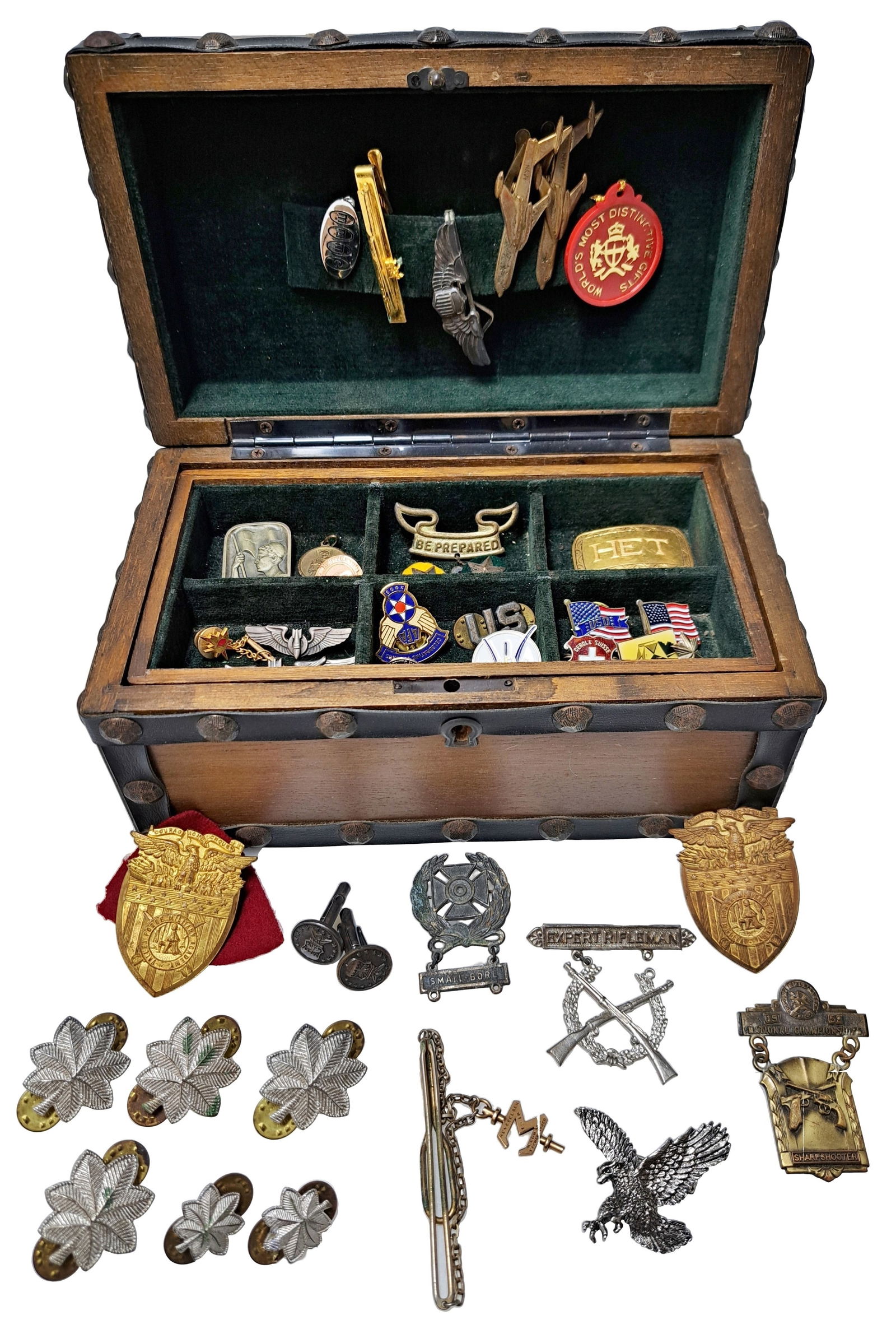 Lot Of Air Force Aviation Pins Medals World Travel Organizational Trinkets Lt. Colonel Tscherfinger (1 of 8)