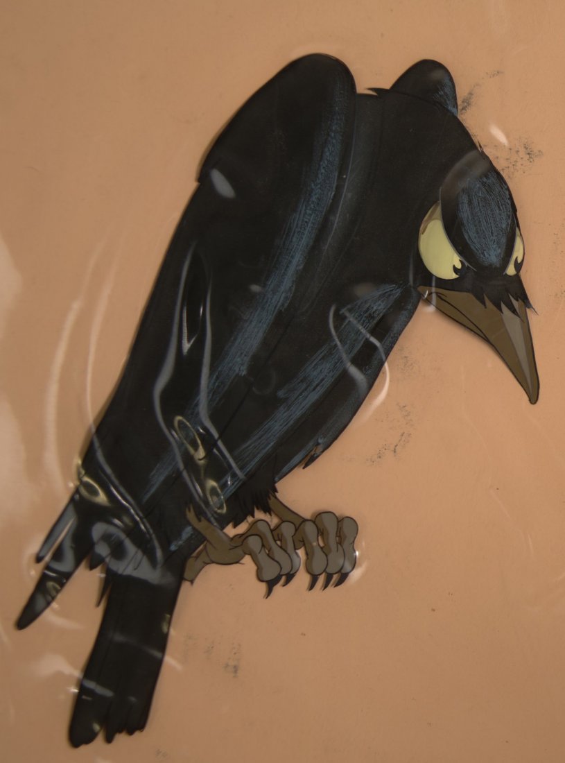 Snow White Queen's Raven Original Production Cel Art: Snow White Queen's Raven Original Production Cel Art Illustration Painting 1937 Sold on Behalf of the University of South Florida Libraries Museum Charles Mahan Collection of Original Animation Cels D