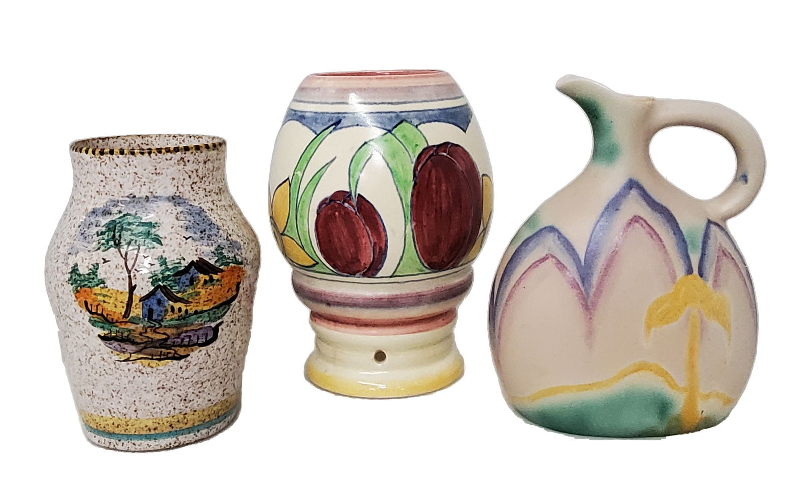 Clarice Cliff English Hand Painted Pottery Bizarre Vases Pitcher Arts Crafts Art Deco Vintage (1 of 11)