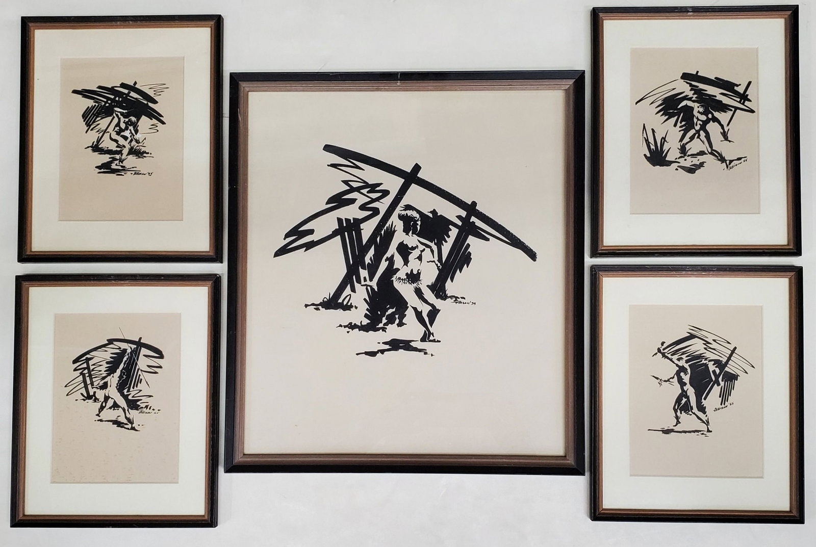 Collection 5 Allison 1955 Ink Jungle Tropical African Soouth Pacific Illustrations Partially Nude: Described By:Michelle 2024X Title:Collection 5 Allison 1955 Ink Jungle Tropical African South Pacific Illustrations Partially Nude Hunters Description: Collection 5 Allison 1955 Ink Jungle Tropical Af