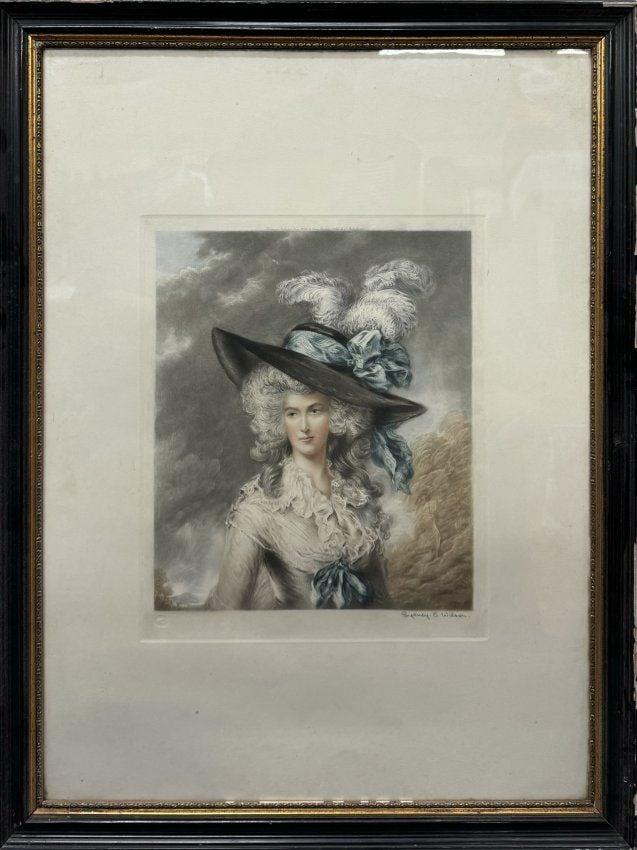 Sydney E Wilson Signed Mezzotint Engraving 1913 (1 of 5)