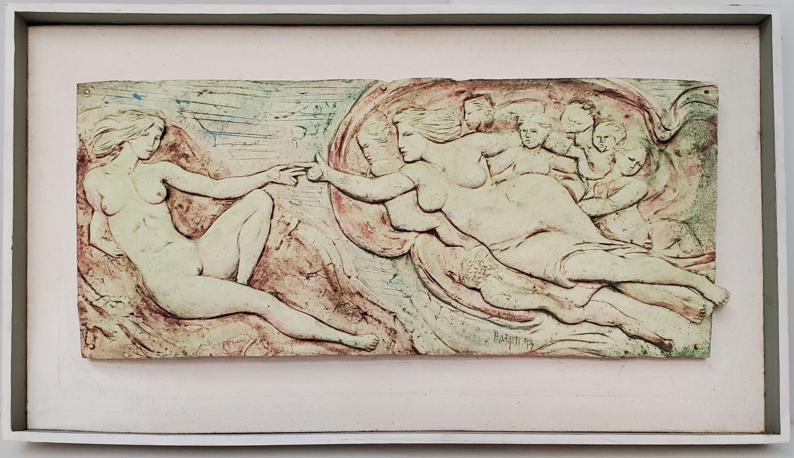 Robert O Hodggell Creation of Eve Relief Sculpture Wall Plaque 1993 Vintage (1 of 6)