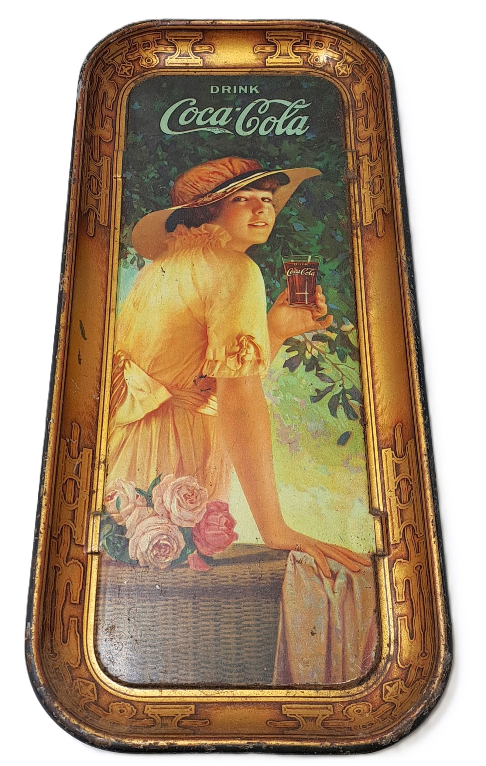 Antique Original 1916 Coca Cola Coke Collectable Tray WW1 Beauty (1 of 6)