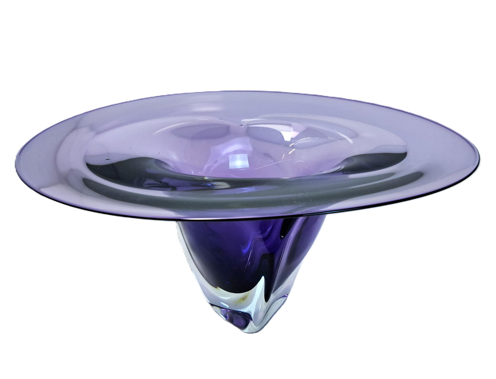 Jonathan Winfisky Purple Vintage 1980s Signed Studio Art Glass (1 of 7)