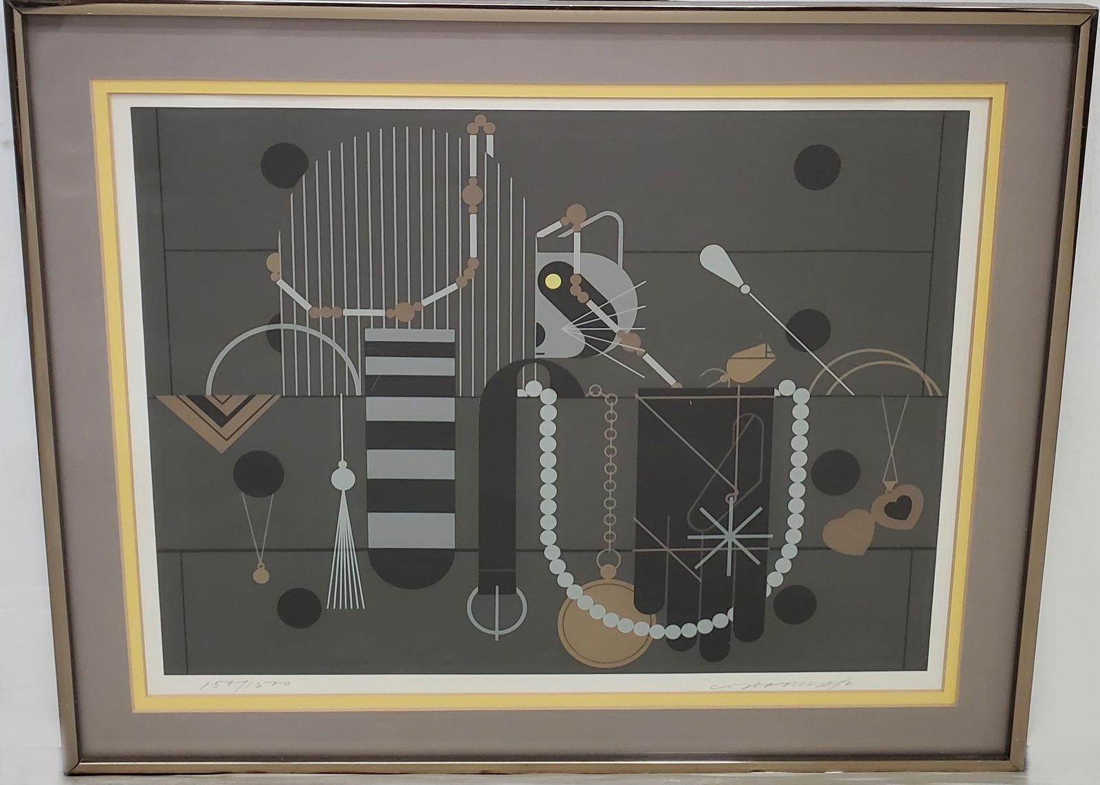 Signed Charley Charles Harper Raccoon Rocc An Ruin Serigraph ed 1500 House Gallery Papers (1 of 6)