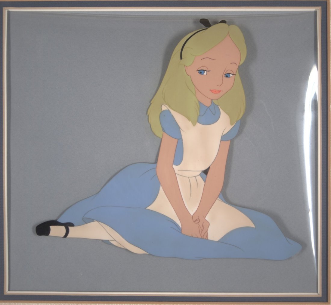 Alice in Wonderland: Alice Walt Disney Productions: Alice in Wonderland: Alice Walt Disney Productions 1951 Sold on Behalf of the University of South Florida Libraries Museum Charles Mahan Collection of Original Animation Cels Description: Circa 1951
