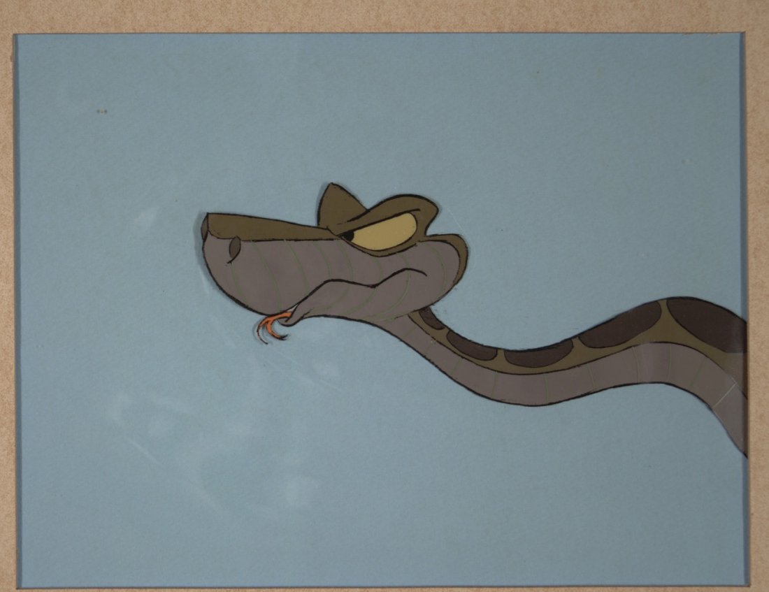 The Jungle Book: Kaa the Python Walt Disney Product: The Jungle Book: Kaa the Python Walt Disney Productions 1967 Hand Painted Animation Cel Sold on Behalf of the University of South Florida Libraries Museum Charles Mahan Collection of Original Animatio