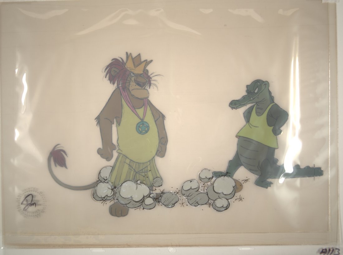 Bed Knobs and Broomsticks: King Leondias Walt Disne: Bed Knobs and Broomsticks: King Leondias Walt Disney Productions 1971 Original Hand Painted Animation Cel Sold on Behalf of the University of South Florida Libraries Museum Charles Mahan Collection of