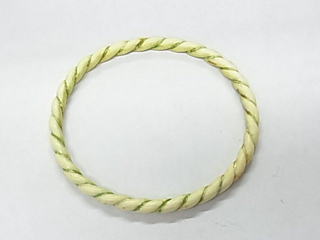Antique Sailor Ivory Folk Art Marine Nautical Mari: Description: Antique Sailor Ivory Folk Art Marine Nautical Maritime Rope Motif Bangle Bracelet. Probably by a scrimshaw carver. Mild oval shape. Approx. Dimensions or Size: 8” inner circumference,