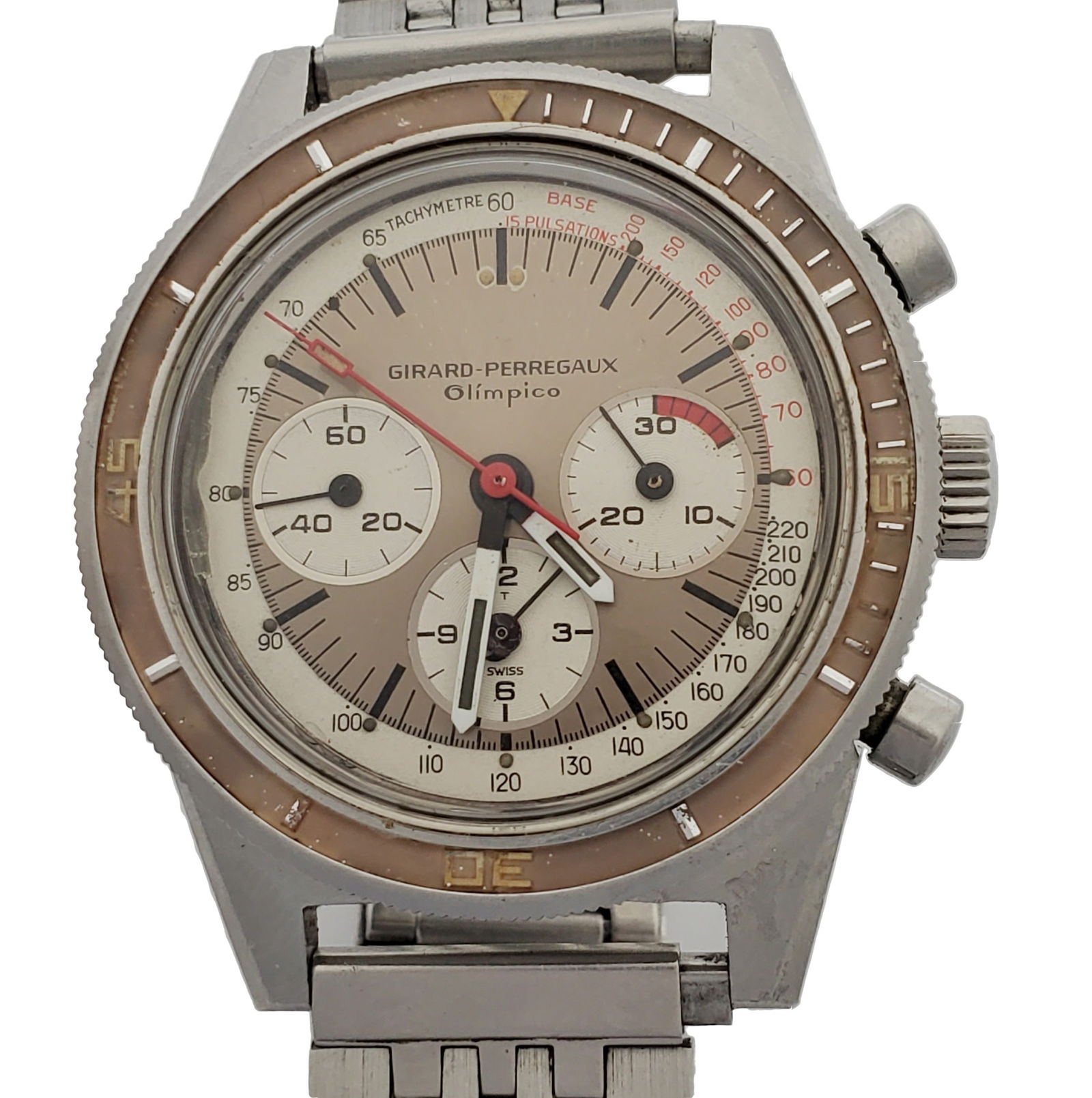Girard Perregaux Olimpico 9075AF  Chronograph Mens Vintage Watch (1 of 7)