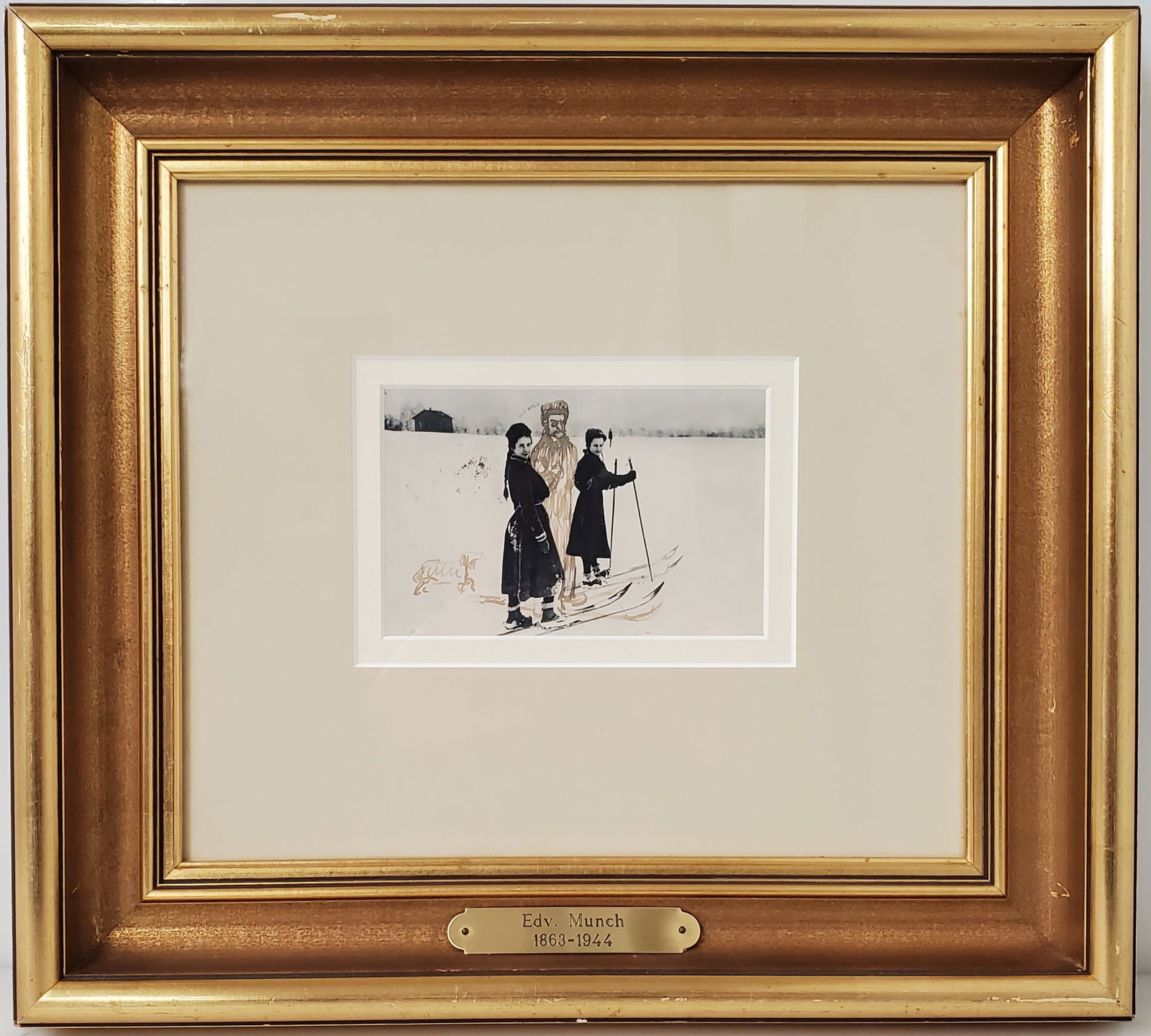 Documented Edvard Munch Painting on Signed Postcard to Norwegian Artist Thorolf Holmboe eMunch SiteN: Michelle CNX VX 0144 0311 Title: Documented Edvard Munch Drawing on Signed Postcard to Norwegian Artist Thorolf Holmboe eMunch Site No PN1309 Description: Incredible local estate find! Note this artwo