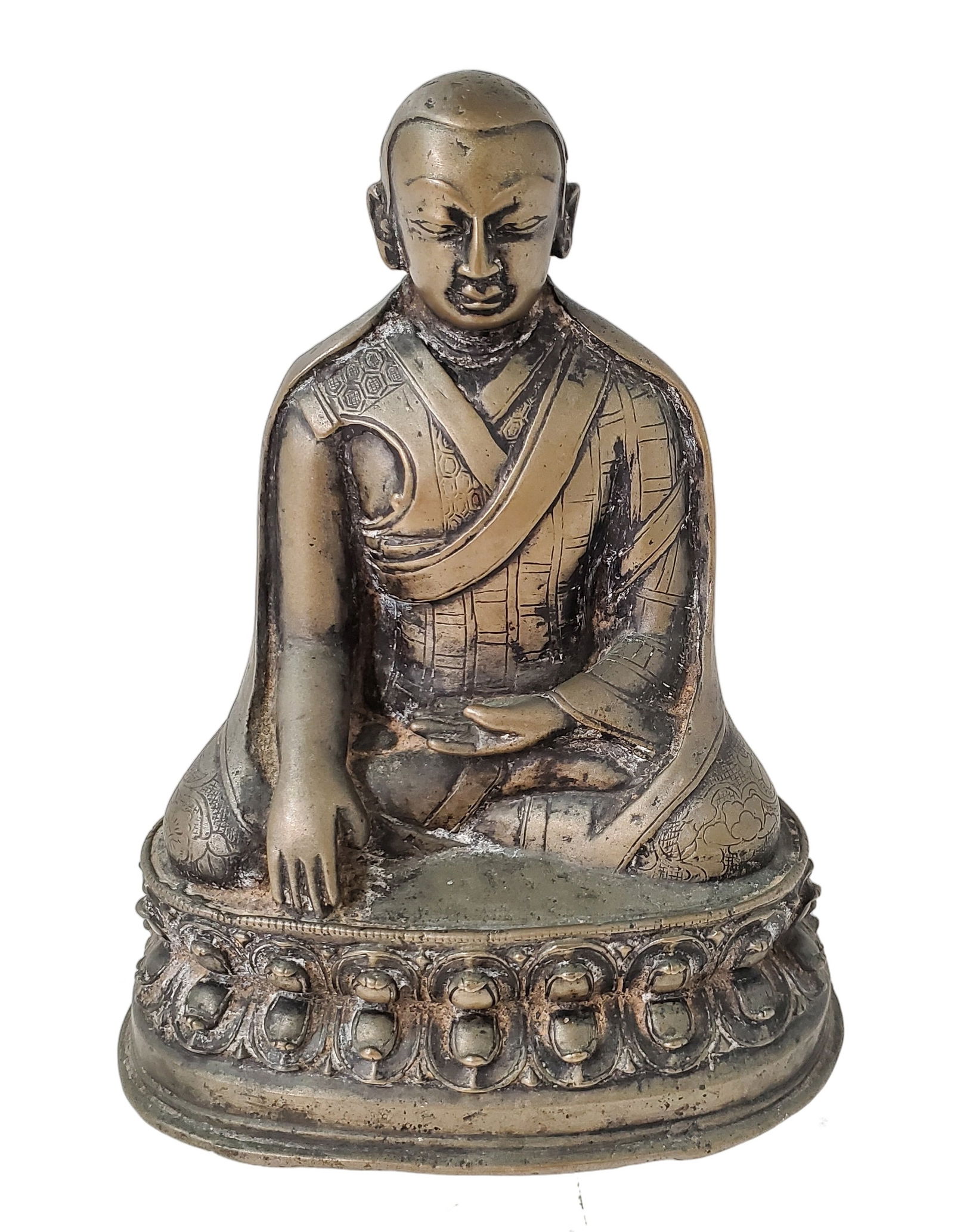 Early Thai Mudra Buddha Likely Circa Chinese Ming to Qing Era Bronze Statue Sculpture Figure Lotus B (1 of 5)