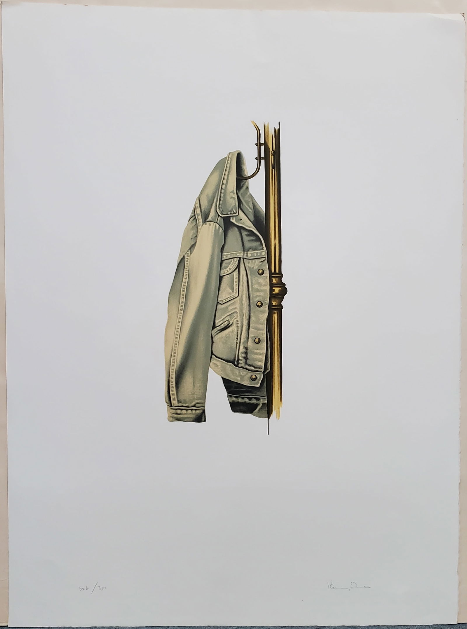 Pencil Signed Henry Fonda Denim Jacket on Coat Rack Lithograph Limited Edition (1 of 6)