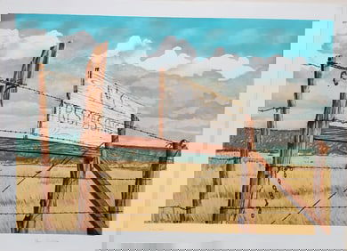 Pencil Signed Henry Fonda No Trespassing Limited Edition Lithograph