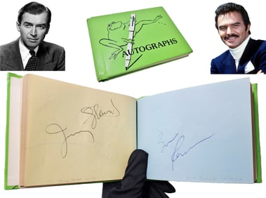 Over 120 Signatures 1970s Autograph Book Hollywood Celebrities Musicians Singers Sports Athletes