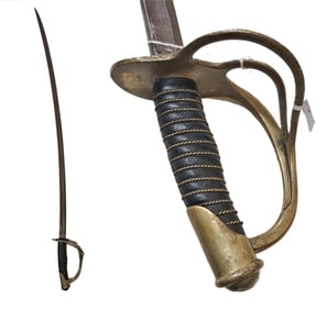 Original Civil War US Model 1860 Cavalry Saber Officer Sword C. Roby & Co US Militaria
