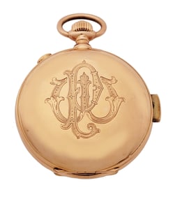 Massive Gold Minute Repeater Chronograph Day Date Calendar Moonphase Complicated Pocket Watch for Ge