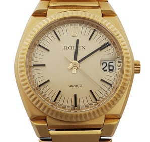 Rare Rolex Beta Texano 5100 Serial 856 18k Gold Mens Watch Box