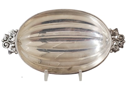 Sterling Silver Tiffany & Co Footed Handled Dish
