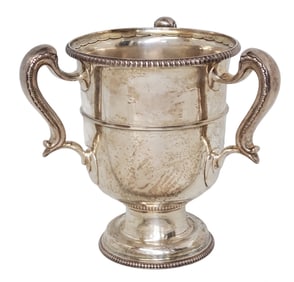 Tiffany & Co Sterling Silver 3 Handled Trophy Cup No Mono 35.44ozt