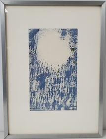 Orig Maria Helena Vieira Da Silva Watercolor Abstract Painting Portuguese French w Artist Letter Oth