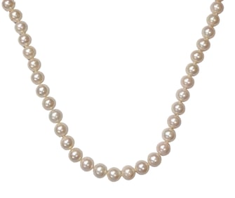Bailey Banks & Biddle 14k Yellow Gold Rare 9mm Size Akoya Pearl Diamond Necklace