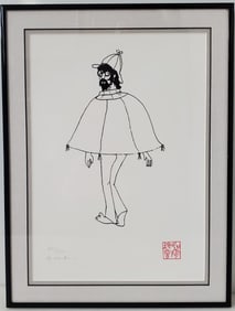John Lennon Ltd Ed300 Serigraph Sherlock Self Portrait Yoko One Signed 1992 Bag One Estate COA Stamp