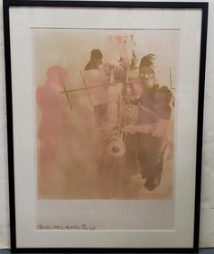 Robert Rauschenberg Signed Shell 1969 Lithograph Limited Edition ed70 36x27in See More Same FL Colle