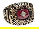 2005 NABA 10K Gold World Champions Ring Mid-South Warriors Baseball 37.5g
