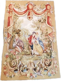 Gorgeous High Grade French Handmade European Couple Wall Tapestry