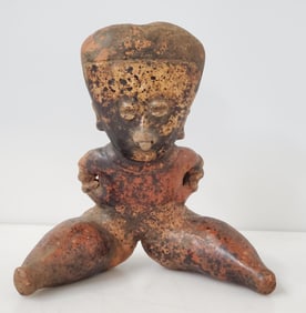 Nayarit Chinesco Pottery Seated Woman ex-Merrin Pre Columbian with Provenance