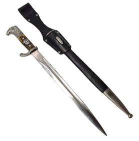 WWII German Full Length Police Bayonet Knife P.D. Lüneschloss S.D.IV. 248