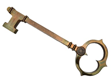 Key to the City of Tampa Florida 1965 Mayor Nick Nuccio Daniel W Ford Optimist International Heavy