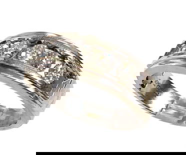 Signed Mens 0.86ctw Channel Set Diamond 10K White Gold Large Mens Band Ring Size 12: Described & Photographed By: Dillon CNX 0200 0463 Title: Signed Mens 0.86ctw Channel Set Diamond 10K White Gold Large Mens Band Ring Size 12 Description:Signed Mens 0.86ctw Channel Set Diamond 10K Whi