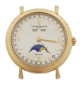 Vacheron Constantin 18k Gold Triple Calendar Moonphase 47058 Automatic Mens Watch