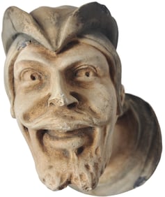 20th Century European Hanging Wall Porcelain Pirate Statue Figure Match or Candle Holder