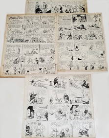 Comic Newspaper Illustration Cartoon Animation Ink Charles Howard Collection Vintage lot of 4 (1 of 9)