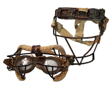 Lot of Early baseball Facemasks Goggles Catcher Estate Find Sports Vintage Antique Sporting Goods At