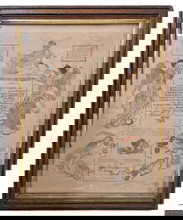19th Century Johann Ritter & Co Birth & Baptismal Certificate Watercolor And Ink On Paper Framed: Described By: Dillon 42084 NED Title: 19th Century Johann Ritter & Co Birth & Baptismal Certificate Watercolor And Ink On Paper Framed Description:19th Century Johann Ritter & Co Birth & Baptismal Cer
