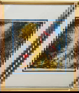 Hoi Lebadang French Vietnamese Abstract Vintage Limited Edition Lithograph Print: Described By:Michelle HFA VX.1 Title:Hoi Lebadang French Vietnamese Abstract Vintage Limited Edition Lithograph Print Description: Hoi Lebadang French Vietnamese Abstract Vintage Limited Edition Litho