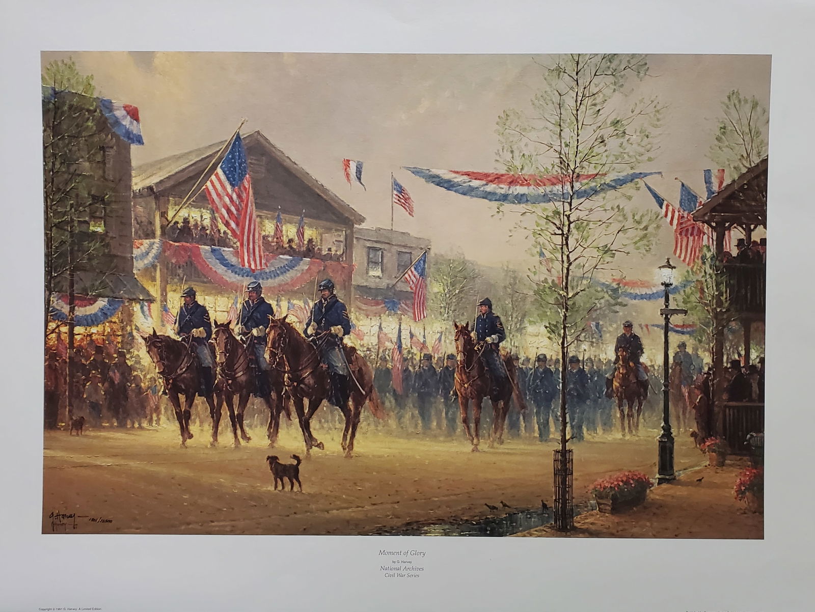 National Archives Civil War Series G Harvey Limited Edition Large Print COA (1 of 10)