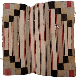 Estate Find Native American Indian Blanket 30x29in to Conserve