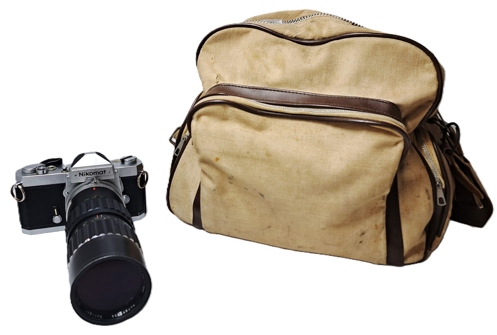 Vintage Nikkormat Nikomat FT 35mm SLR Nikon Film Camera w/ Lenses + Accessories + Carrying Case Bag (1 of 20)