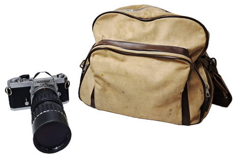 Vintage Nikkormat Nikomat FT 35mm SLR Nikon Film Camera w/ Lenses + Accessories + Carrying Case Bag: Described By:Dillon HFA VX.1 Title:Vintage Nikkormat Nikomat FT 35mm SLR Nikon Film Camera w/ Lenses + Accessories + Bag Description: Vintage Nikon Nikkormat Nikomat FT 35mm SLR Film Camera w/ lenses