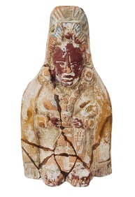 Estate Find Possibly Mayan Reconstructed Pottery Excavated Statue Sculpture Probably Mexican