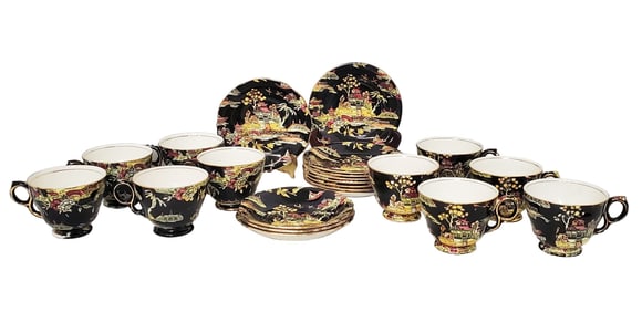 Royal Winton Grimwades Pekin Chintz Hand Painted Porcelain Vintage Teacup Saucer Lot