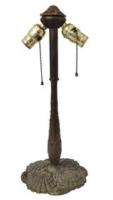 Fine Bronze Antique Art Nouveau Arts Crafts Table Lamp Base (1 of 11)