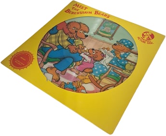 1982 Meet the Berenstain Bears Kid Stuff Phono Picture Disc Record LP