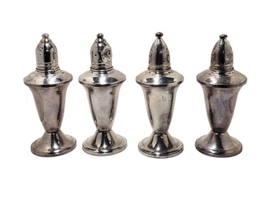 Vintage Duchin Creation Sterling Silver Salt and Pepper Shakers 2 Pairs